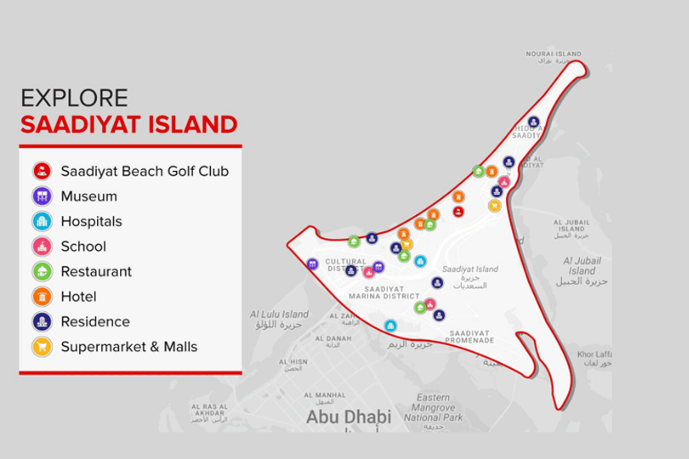 Saadiyat Island Locations