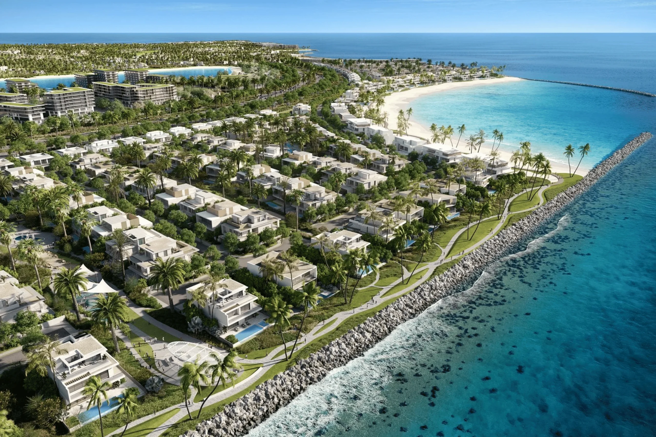 dubai island villas Waterfront Location​
